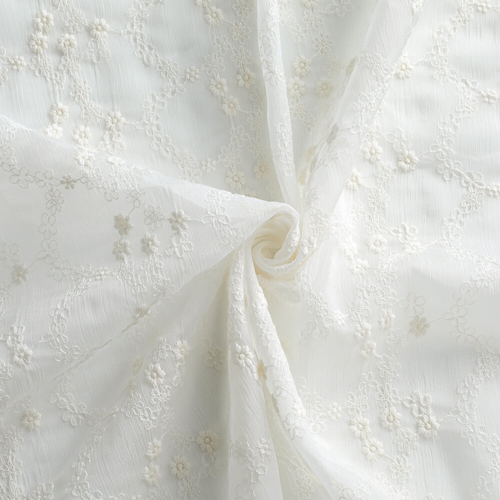 Embroidered Fabric Cotton Thread Tablecloth Cotton for Women's Wear Wh 7